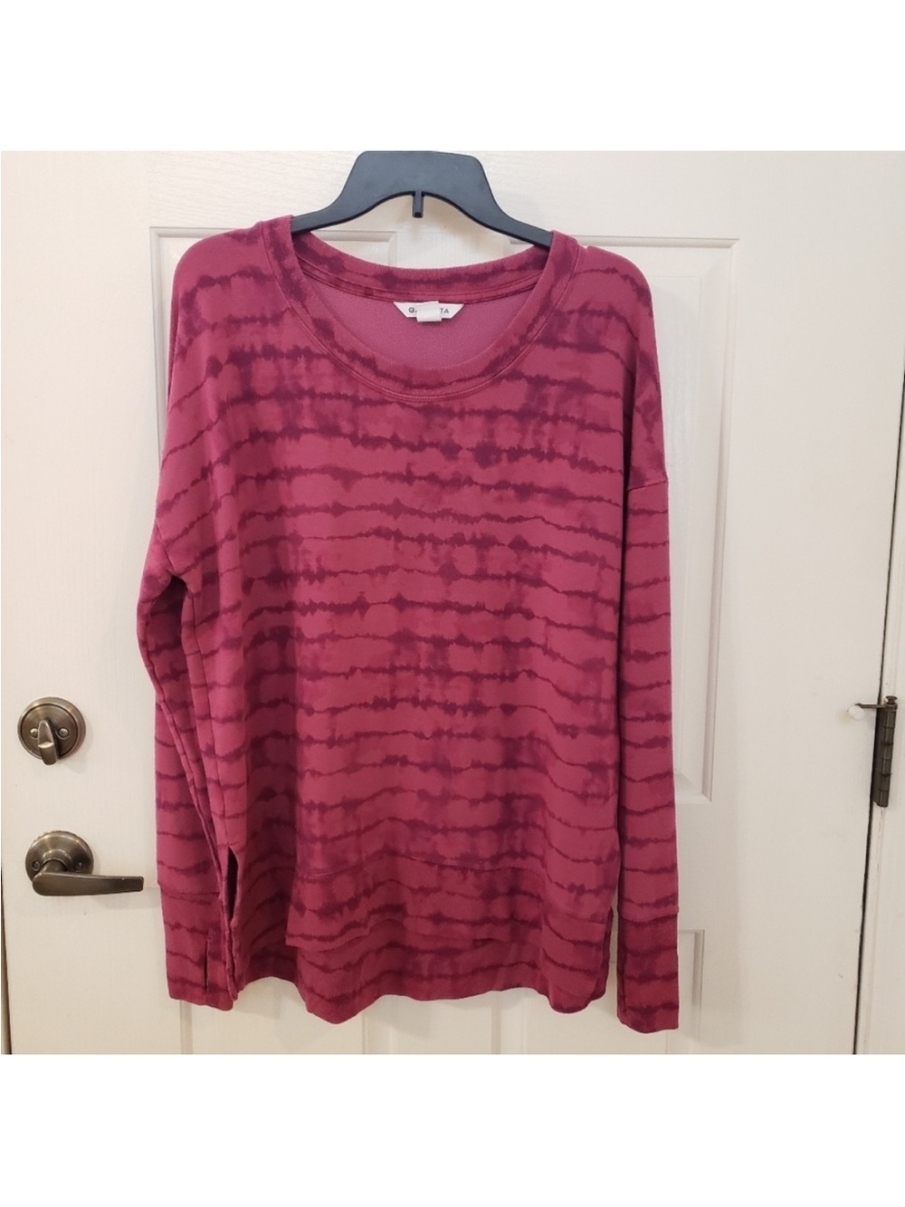 Athleta Coaster Luxe Sweatshirt Tahiti Plum Large